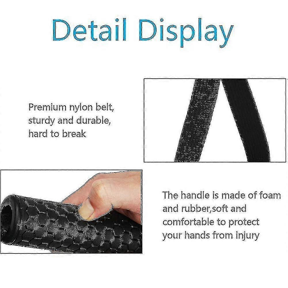 2pcs Hexagonal Rubber Handle Machine Accessories, Resistance Band Handle