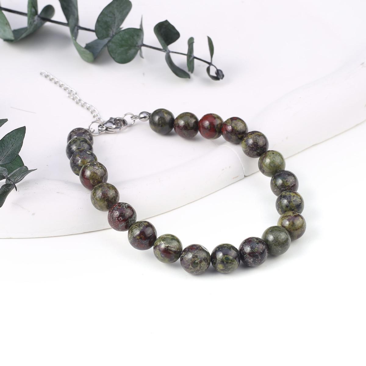 

Новый стильный женский браслет, натуральный камень, флюорит/агат/розовый кварц/унакит, бусины 8X8 мм, подвески для женщин, подарок на день рождения Domestic Unakite