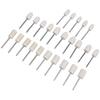 25Pcs Felt Polishing Wheel Wool Buffing Grinding Bits Grinder Head Rotary Tool Drill Attachment