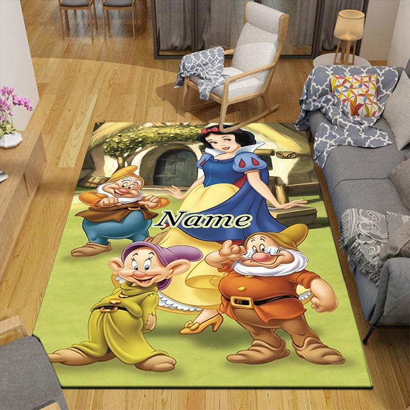 Custom 1Pc Snow White Seven Dwarfs Rug Office Carpet Indoor Outdoor Entrance Doormat Nonslip Soft And Comfortable Living Room D916251