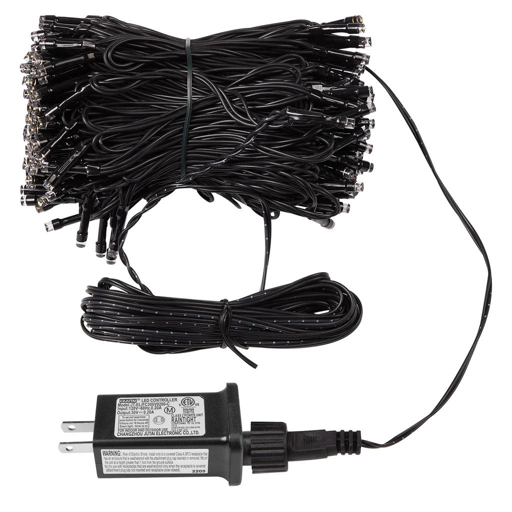 LED Black Wire String Lights Outdoor Festoon Fairy Lights Timer Memory Function Holiday Lighting Wedding Christmas Decoration