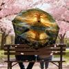 1PC Tree of Life Automatic Open/Close Umbrella with Windproof, 8-Rib Sturdy Canopy, Durable Ribs, Fashionable Design,1294A