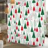 Christmas Tree Shower Curtain Green Red Xmas Trees Shower Curtains For Bathroom Decorations New Year Holiday Bathroom Curtain