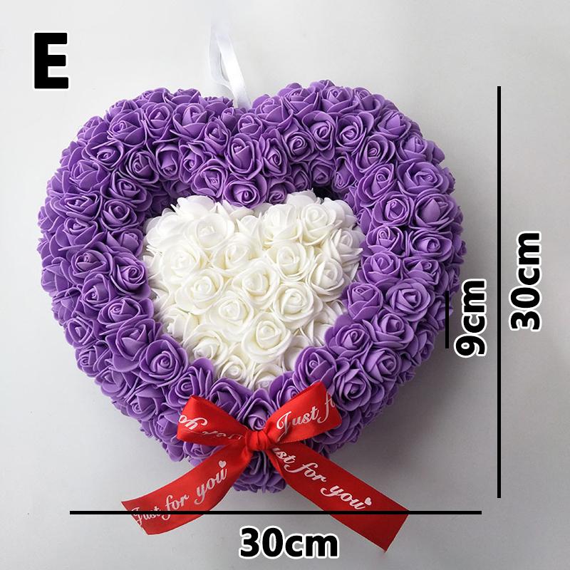 Buy New Artificial Rose Wedding Decor PE Foam Flores Heart Simulation ...