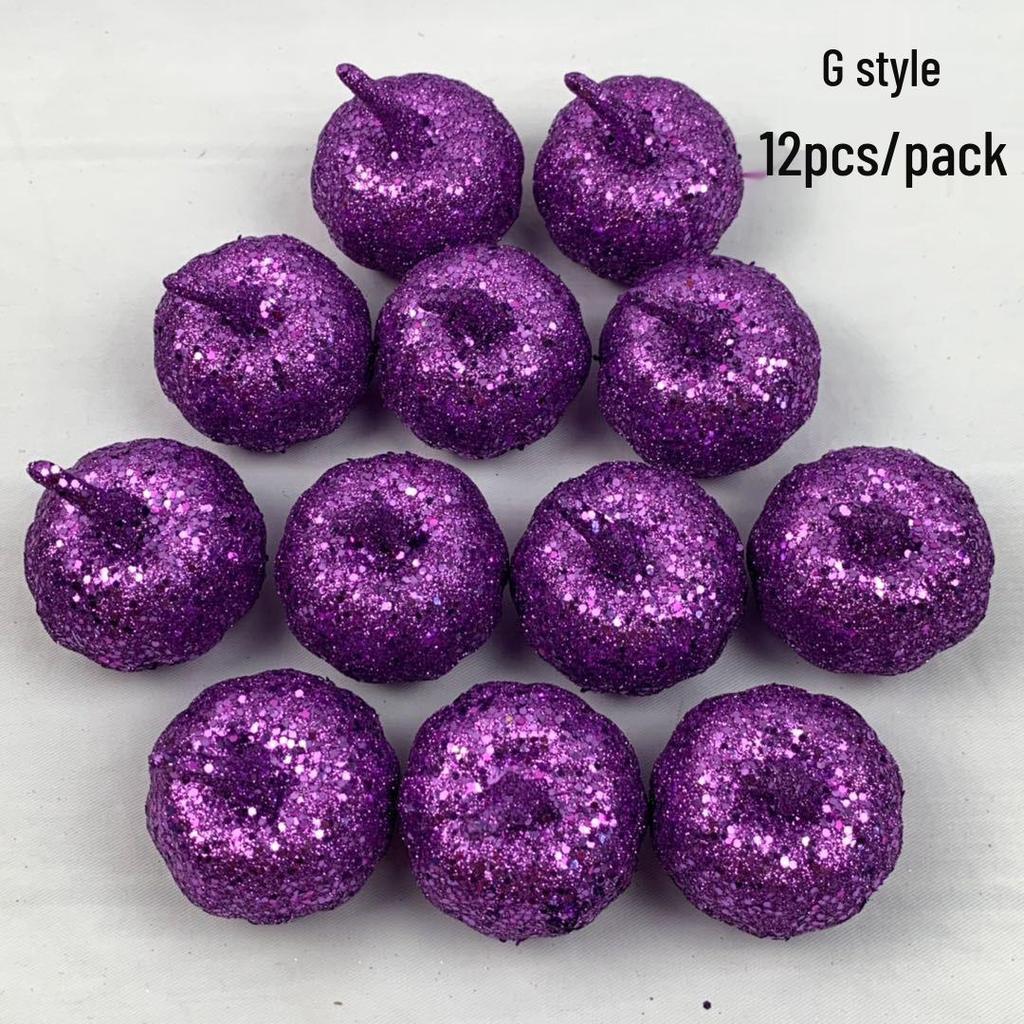 Halloween Foam Pumpkin Set, 5.5cm, 16-Pack - Ideal for Photography, Display, or Decoration.