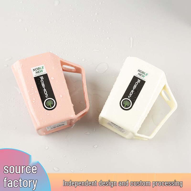 

Square Toothbrush Cup: Simple Light Luxury for Home or Hotel Use 401-500ml білий
