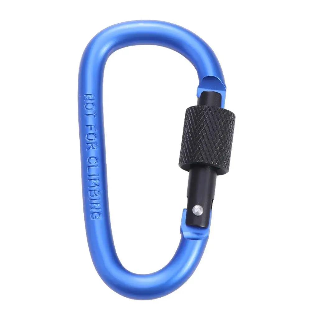 Seil Schnalle D-Form Karabiner Karabiner Schlüsselanhänger Karabiner Clip Touristen Haken Angelkarabiner Schnalle Wasserbecher Schnalle