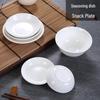 10-Piece Pure White Ceramic Sauce Plates - Small Dish for Seasoning, Soy Sauce, and Vinegar - Home or Hotel Use, Free Shipping