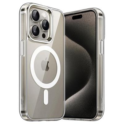 Transparente Magsafe magnetische Telefonhülle kabellose Ladeschutzhülle für iPhone 15 14 13 12 11 Pro Max Mini XS XR 8