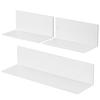 TKUIN Magnetic Kitchen Rack, 3-Piece Set with Strong Magnets, 15kg Weight Capacity, Wall-Mounted Shelf, Magnetic Kitchen Shelf, Refrigerator, Washing
