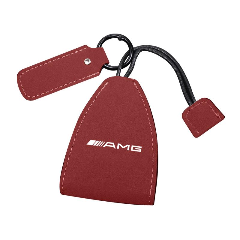 

Car Logo Keychains Selected Suede Leather Car Key Bag For Mercedes Benz AMG Smart Fortwo 451 450 453 EQ Forfour Coupe Cabrio 451