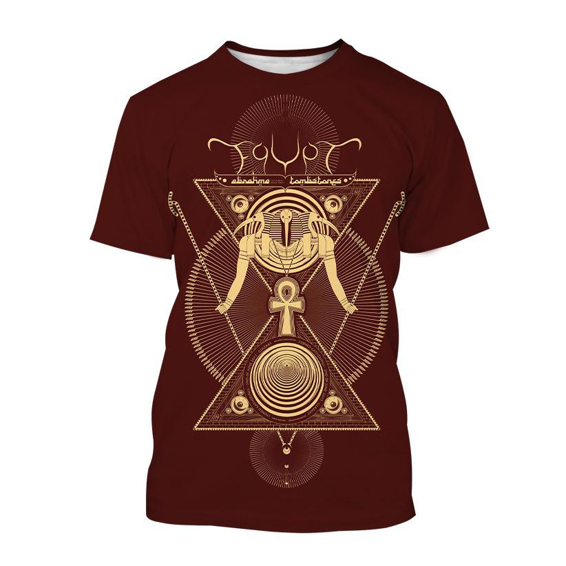 T-Shirts der altägyptischen Kunst Gott Auge Ägyptens 3D-Druck Herren Damen Neu Kurzarm T-Shirt Harajuku Y2k Oberteile Tees Kinderkleidung