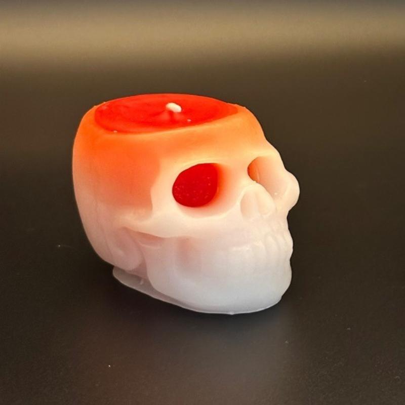 Halloween Christmas Skull Fragrance Candle Skull Shaped Tearing Ghost Head Candle Halloween Decoration Gift
