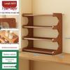 Solid Wood Multi-Layer Kitchen Spice Rack & Multifunctional Storage Organizer