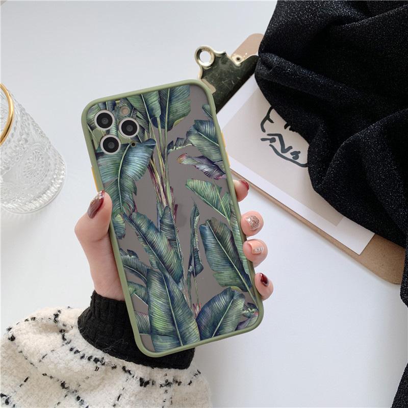 

Palm tree Leaves Plant Flower Phone Case for iphone 17 16 15 11 12 13 14 Pro Max 14 Plus 7 8 Plus X XR XS Shockproof Cover Funda iphone 12pro