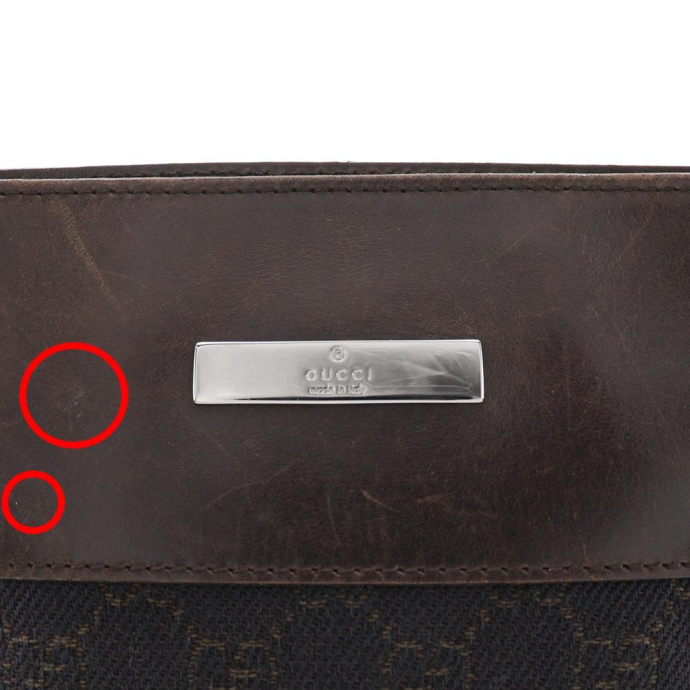 GUCCI Shoulder Bag 27639 Brown GG canvas mens Used