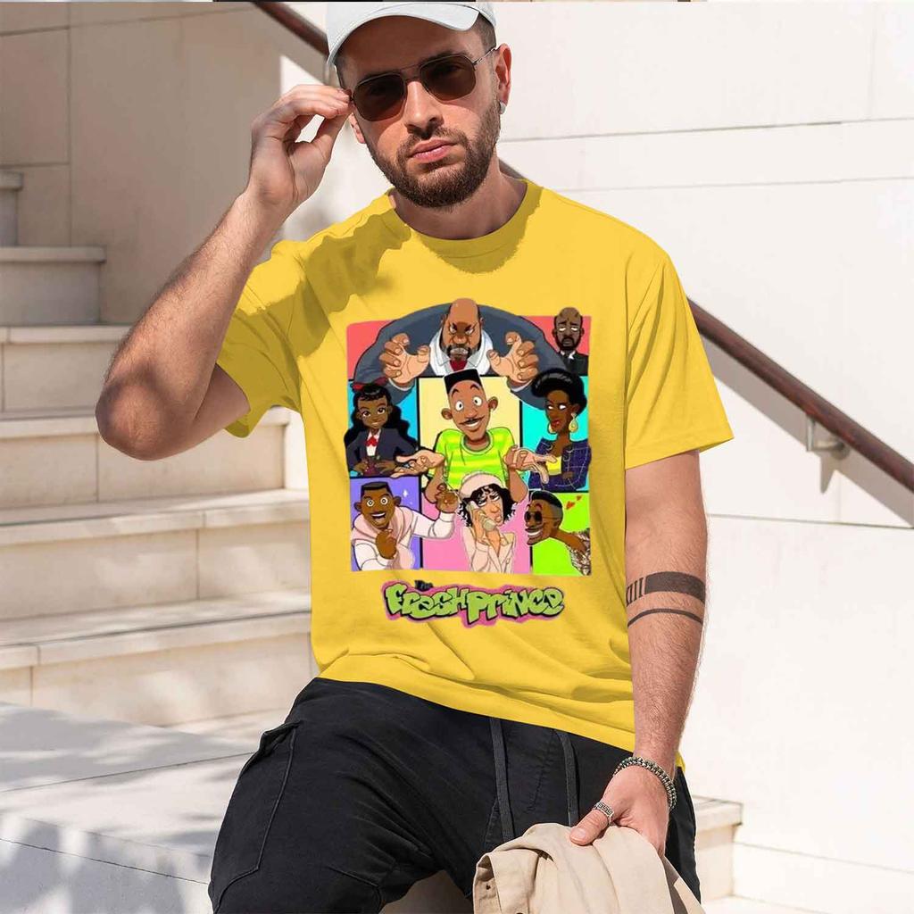 Neuankunft Fantastisch The Fresh Of Bel Air T-Shirts Schöne Herrenkleidung Mode T-Shirt Unisex Marke 80189 2026 Neues Modell