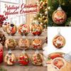 16-Piece Christmas Tree Ornament Set, 2D Wooden Hanging Decorations for Holiday Decor