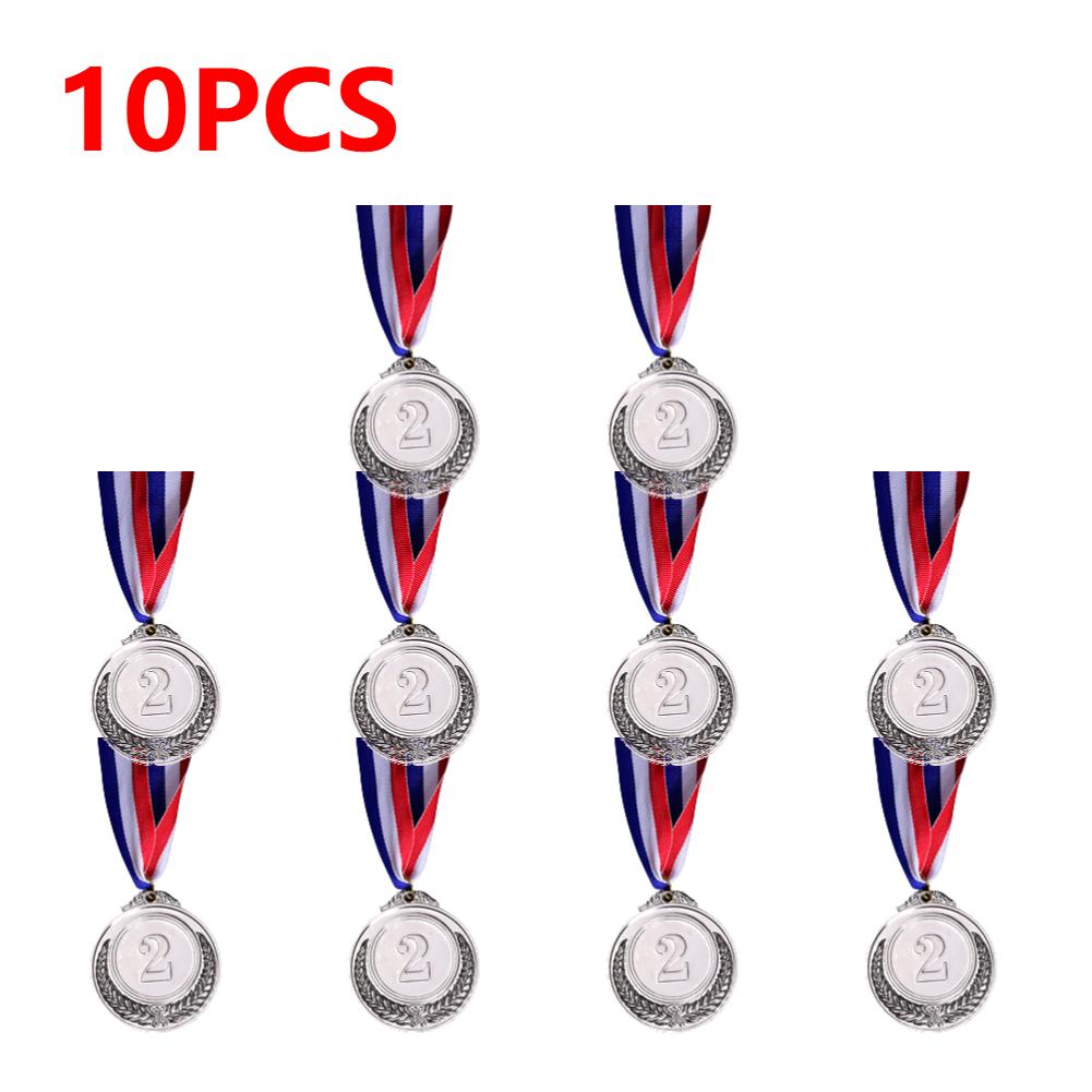 1-10pcs Gold Silver Bronze Prizes Winners Medals Sports Day Competitions Awards Medal Adults Children Outdoor Games Souvenir