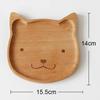 Piatto da Cena Mini in Legno a Forma di Gatto Orso Cartone Animato Utensili da Tavola in Legno di Faggio Piatto per Frutta Dessert Decorazione Tavola Cucina Piatto per Snack