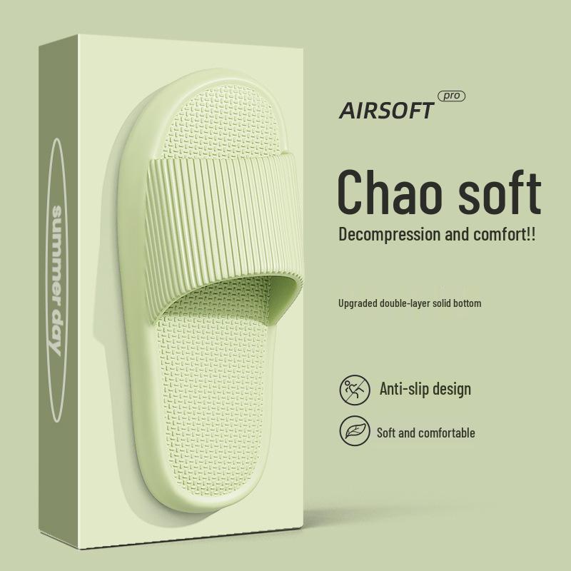 Eva Non-Slip Thick Bottom Slippers: Summer Indoor/Outdoor Options for Men & Women, Odor-Free Comfort