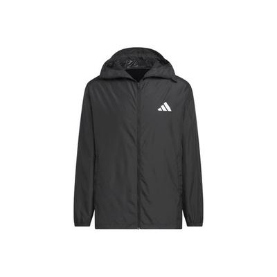 Water-Repellent Sports Casual Hooded Jacket Unisex Black