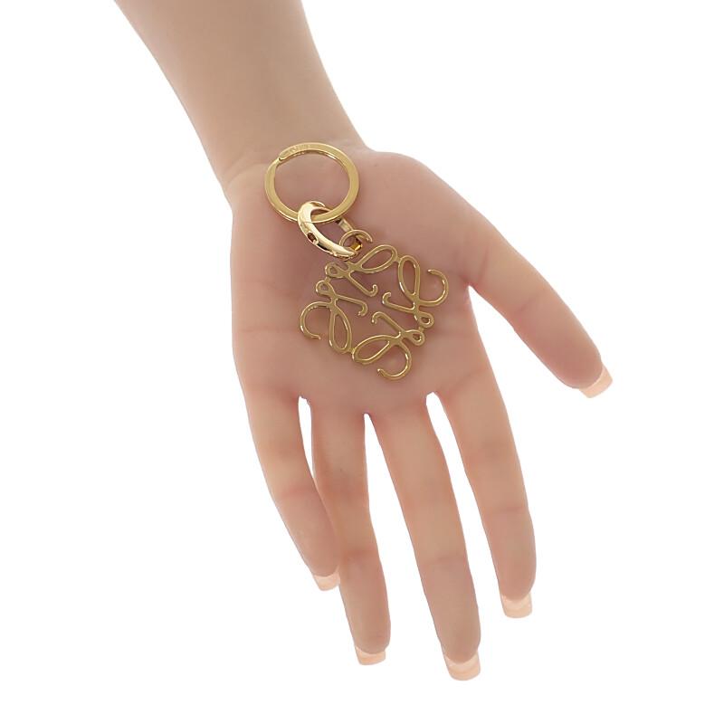 LOEWE  111.25.203 key ring gold metal Women