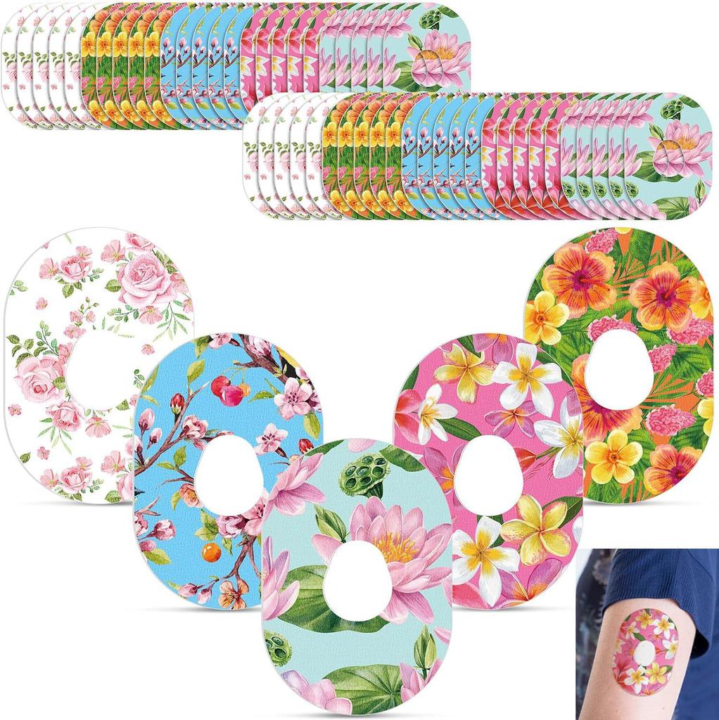 Festive Cartoon Blood Glucose Meter Waterproof Sticker: Sweatproof, Colorful, Dynamic Sensor Patch