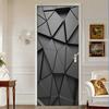 3D Geometric Waterproof PVC Door Wall Sticker Home Living Room Art Decor Decal