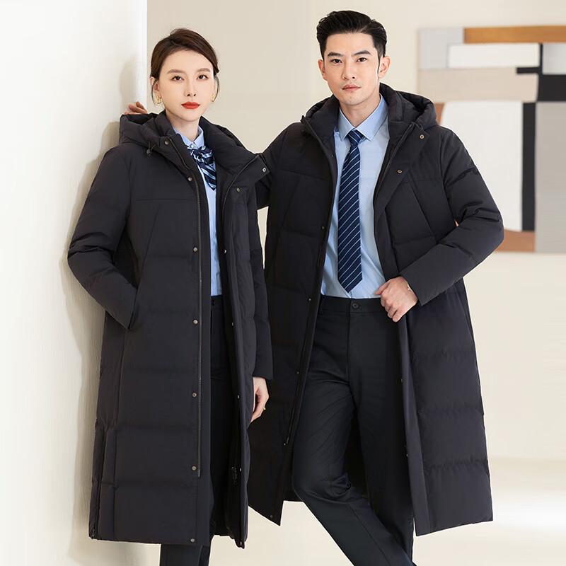 TLUOMAN Premium Professional Unisex Long Hooded Down Jacket