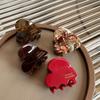 3.5cm Small Hair Claws Cute Acetate Heart Hair Clip Hairclaw For Girls Hairpins Children Women Hair Accessories Korean Hair Crabs