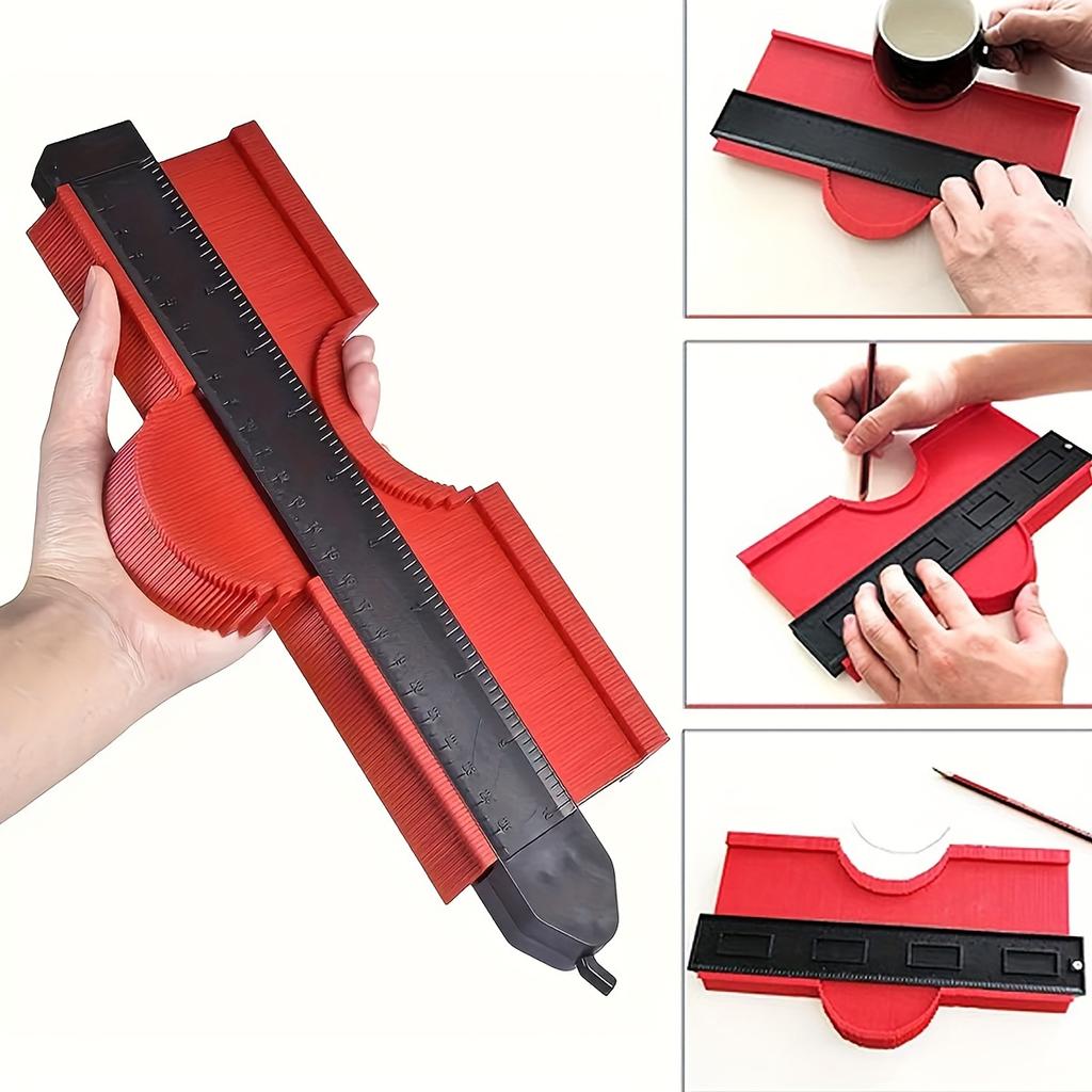 Shape Contour Gauge Duplicator Profile Measuring Angle Ruler Thickness Gauge Contour Template Copy Duplicator Woodworking Tool