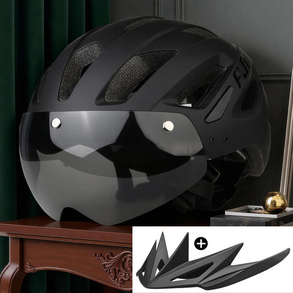 Pjt New Cycling Helmet Light Road Mtb Mountain Bike Bicycle Goggles / Sun Visor Helmet L For Men Women Sun Visor Bicycle Helmet