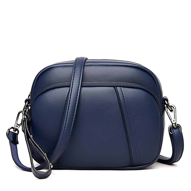 New Mini Mobile Phone Shoulder Bag Three Layer Crossbody Bag Korean Version Women's Small Bag Korean Version Round Bag