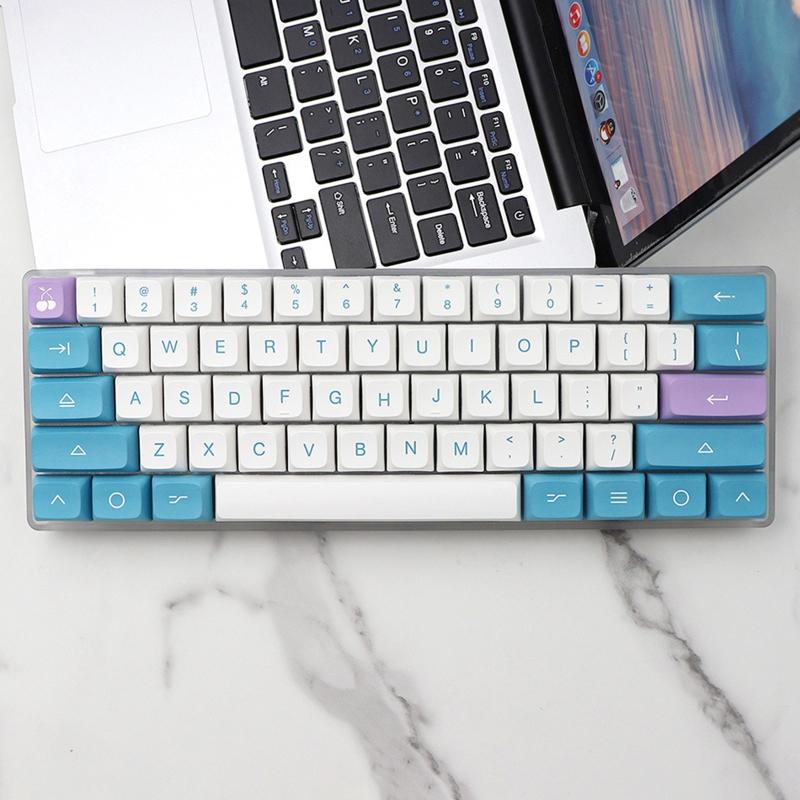 138 Keys PBT Keycaps DA Profile DYE SUB Personalized Fruit Yogurt Game Keycap For MX h Mechanical Keyboard