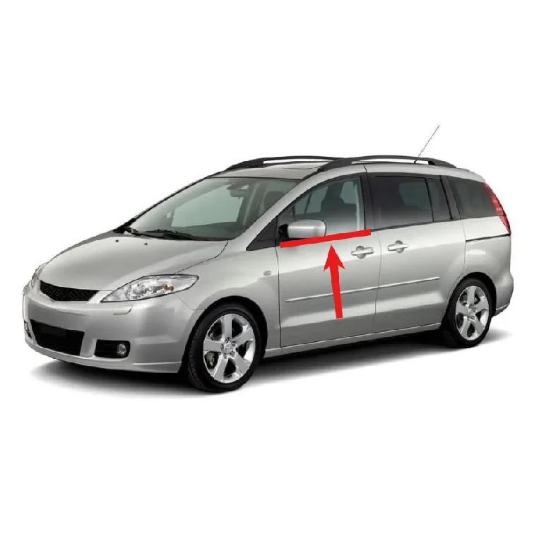 1 or 3 Pieces Outside Windows Rubber for Mazda 5 2008-2011 Glass Protector Black Rubber Strip for Mazda 5 C235-50-670C