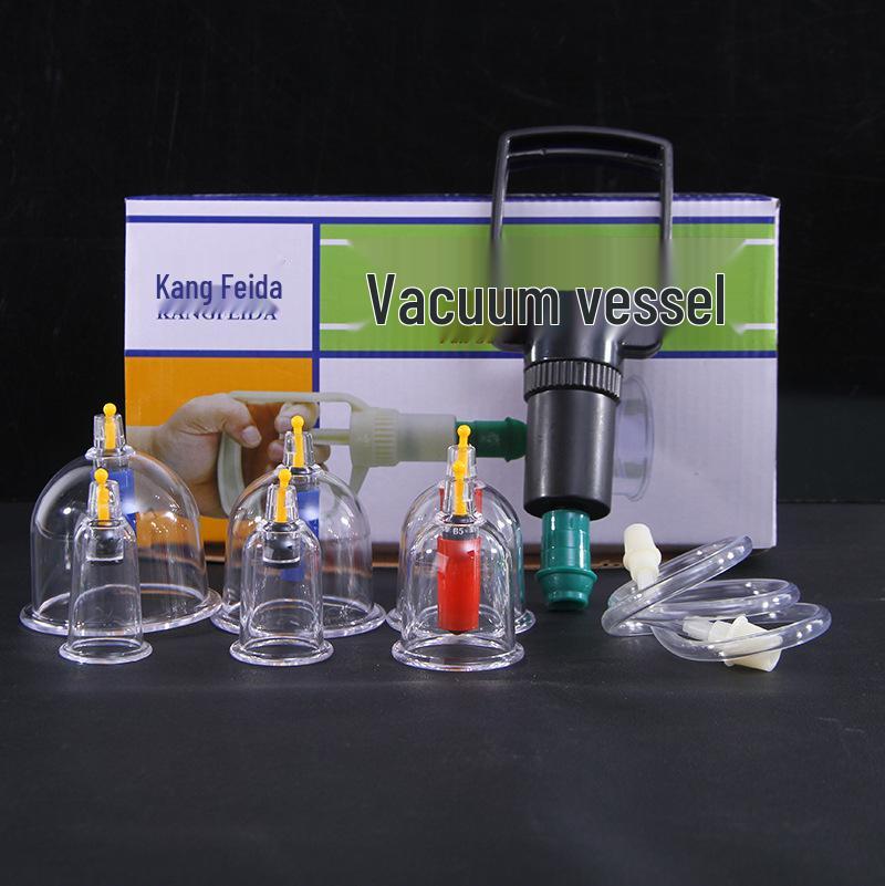 Kangfeida Explosion-Proof Glass Cupping Device with Air Pump for Meridian Health and Waist Support