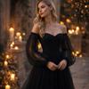 Detachable Bridal Arm Sleeves Breathable Pleated Puff Sleeve Lantern Long Sleeves  Wedding Party