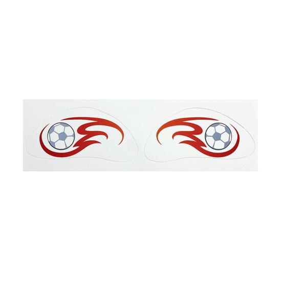 Nostalgie Soccer Face Tattoos Stickers, Waterproof Temporary Body Art for Sports Fans, Football Team Party Makeup Decals Game Day