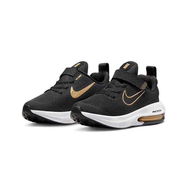 (PS) Nike Air Zoom Arcadia 2 'Black Metallic Gold' Kids' DM8492-001
