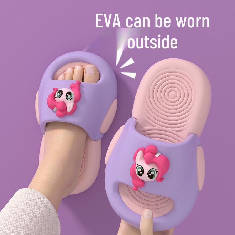 

Оригінальні нековзкі літні капці My Little Pony для дітей (для батьків та дітей) - Рожева Панті Картінні домашні туфлі 30-31