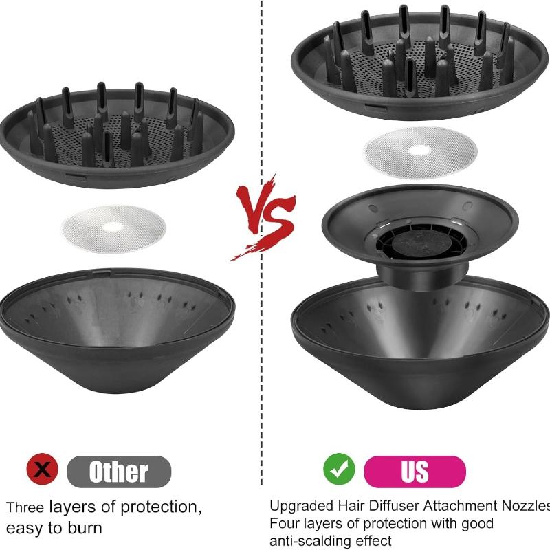Diffuser & Adaptor Attachment Set for Dyson Airwrap, for Airwrap Styler Into A Hair Dryer Combination