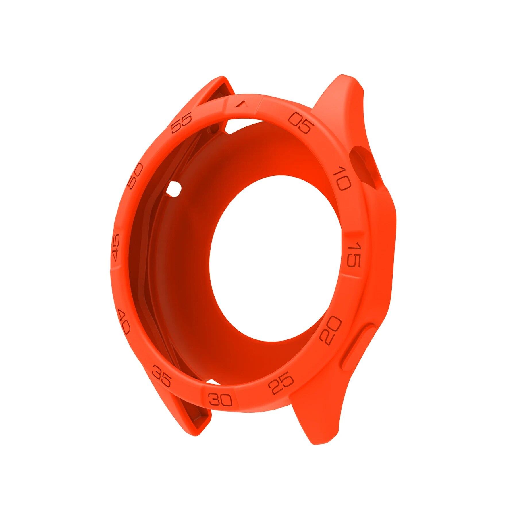 

Мягкий силиконовый защитный чехол для Huawei Watch GT 4 46 мм, высококачественный прочный корпус, аксессуары для часов For Huawei GT4 46mm оранжевый