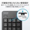 ELECOM USB Numeric Keypad Wireless Quiet Antibacterial Compatible with Windows/Chrome OS/macOS Black TK-TDM022SKBK