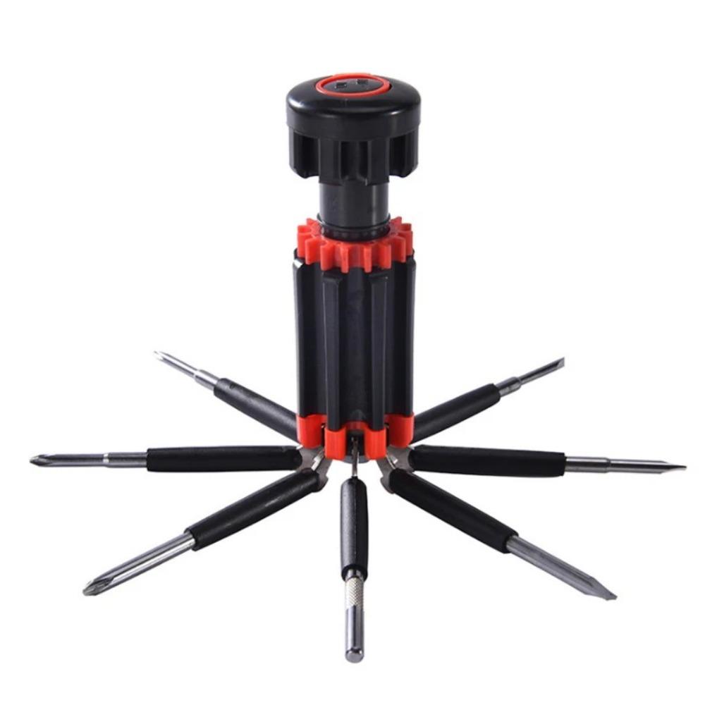 Multitool Folding Screwdriver Bits 8 in 1 Cross Flathead Screw Gifts Slotted Phillips Screwdriver