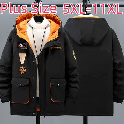 Taglie Forti Uomo Vestiti di Cotone Uomo Grasso Inverno Spesso Caldo Casuale Giacca di Cotone Giacca Uomo Grasso Larga in Cotone 5XL-11XL