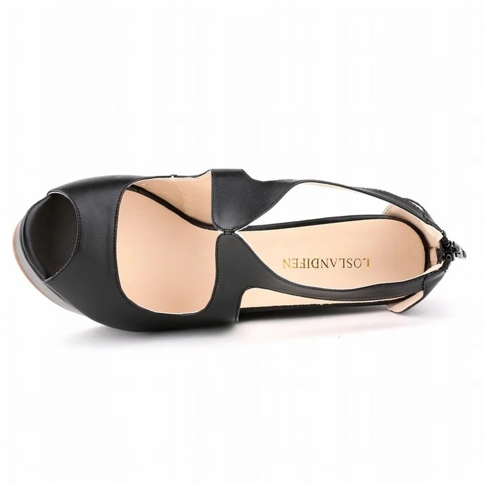 Divatos ékes szandálok Női nyári hétköznapi nyitott orrú platform magas sarkú gladiátor papucs Női parti ruhacipők Nagy méret