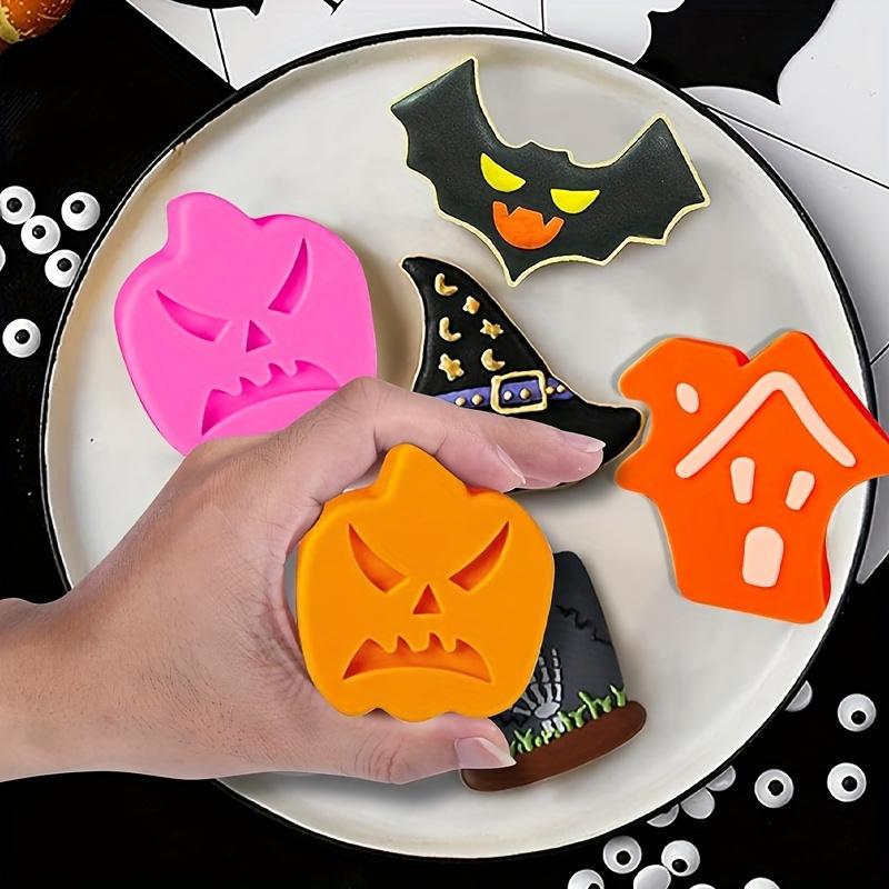 3D Silicone Halloween Cake Mold Pumpkin Ghost Shape Mould for Making Cookie Candy DIY Cake Decoration Tools Baking Accessories