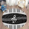 Musical Theme Round Carpet for Music Rooms Round Carpet for Home Sofa Bedroom, Gift