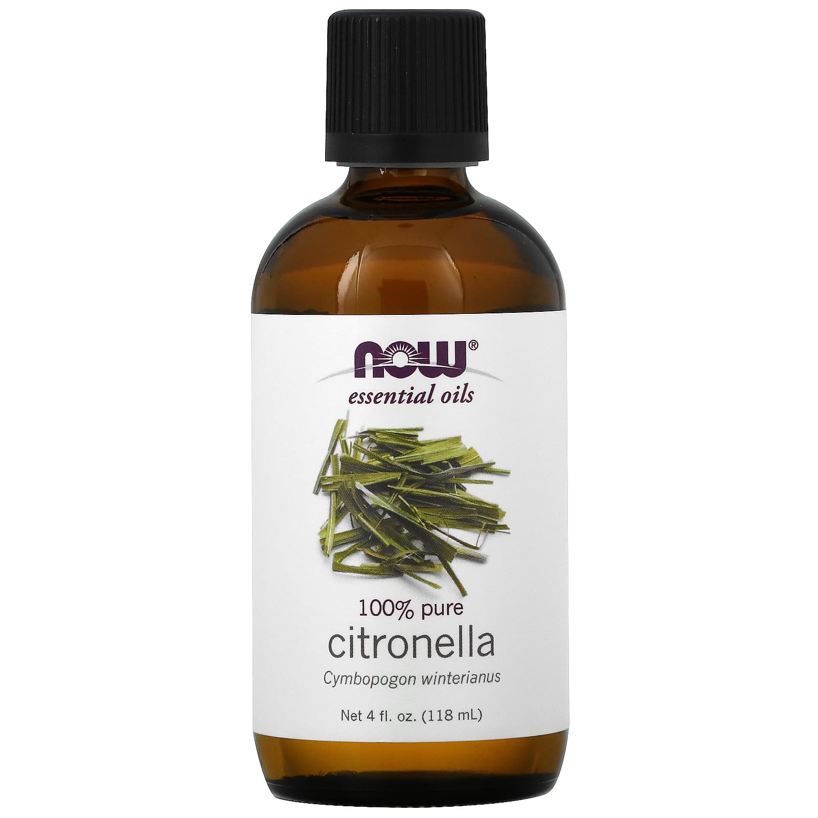 

NOW Foods, Essential Oil, Citronella, 4 fl oz (118 ml)